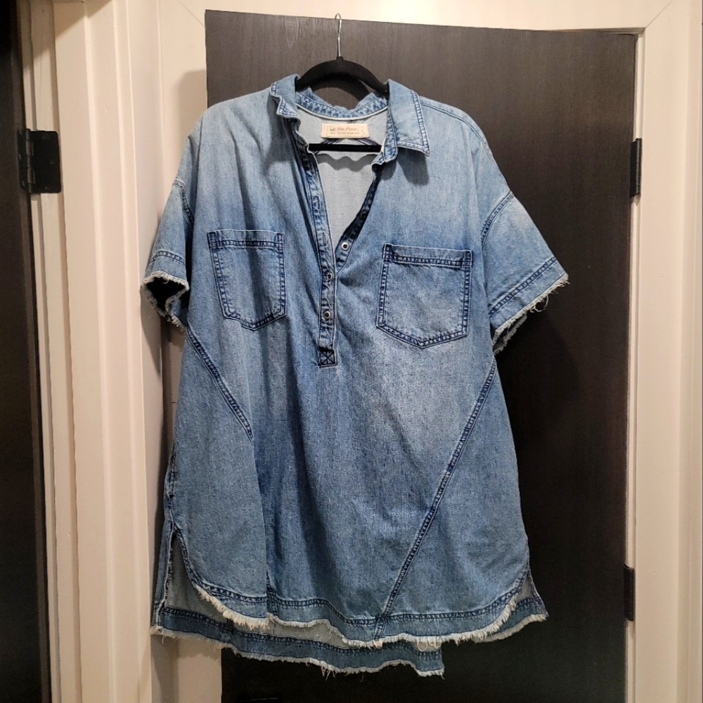 Free People Denim Tunic XLR
